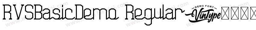 RVSBasicDemo Regular字体转换